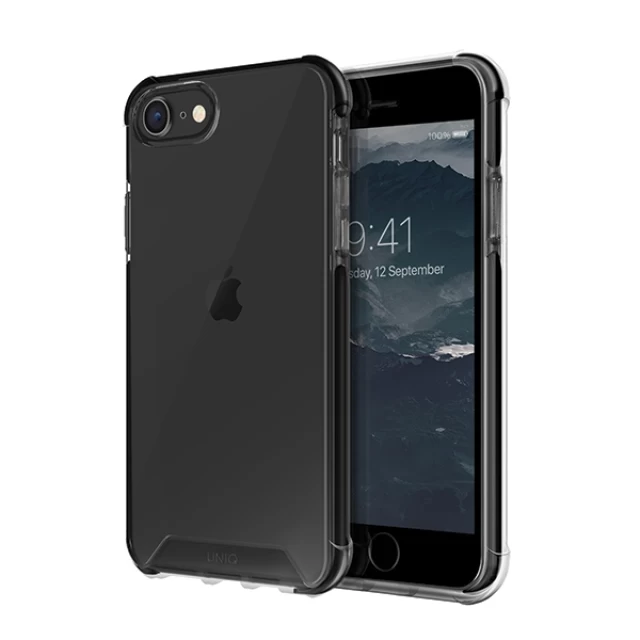 Чехол Uniq Combat для iPhone SE 2022/SE 2020 | 8 | 7 Carbon Black (UNIQ-IP9HYB-COMBLK)