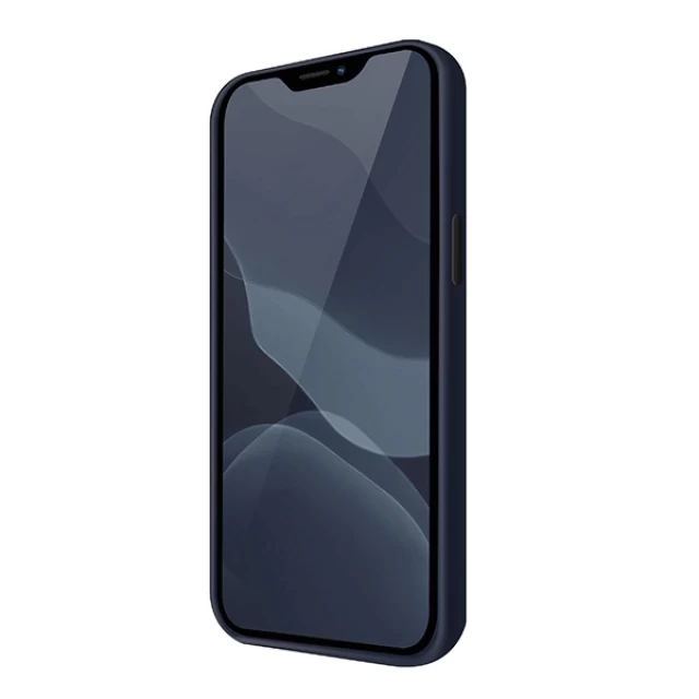 Чохол Uniq Lino Hue для iPhone 12 | 12 Pro Marine Blue (UNIQ-IP6.1HYB(2020)-LINOHBLU)