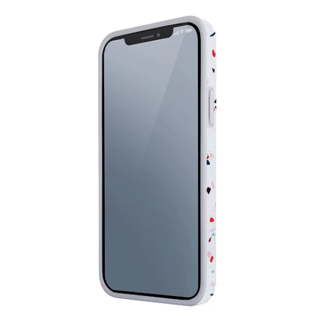 Чехол Uniq Coehl Terrazzo для iPhone 12 mini Natural White (UNIQ-IP5.4HYB(2020)-TEZWHT)