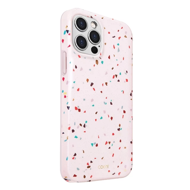 Чохол Uniq Coehl Terrazzo для iPhone 12 | 12 Pro Blush Pink (UNIQ-IP6.1HYB(2020)-TEZPNK)