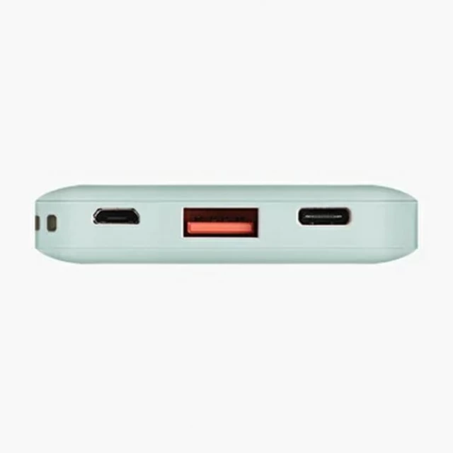 Портативное зарядное устройство Uniq Fuele 8000mAh 18W USB-A/USB-C/micro USB Green (UNIQ-FUELEMINI-GREEN)