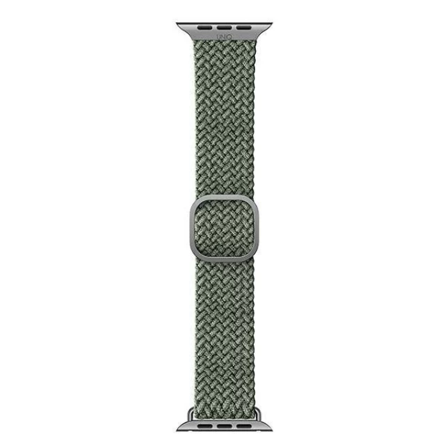 Ремешок Uniq Aspen Braided DE для Apple Watch 49 | 45 | 44 | 42 mm Cypress Green (UNIQ-44MM-ASPGRN)