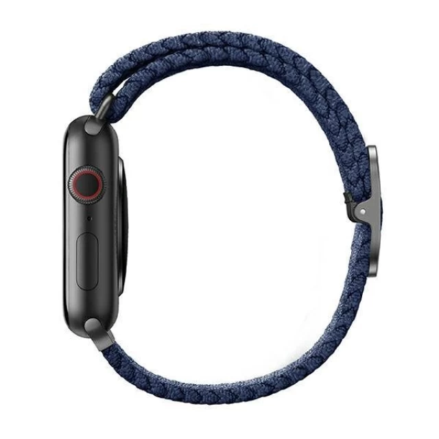 Ремешок Uniq Aspen Braided DE для Apple Watch 49 | 45 | 44 | 42 mm Oxford Blue (UNIQ-44MM-ASPOBLU)