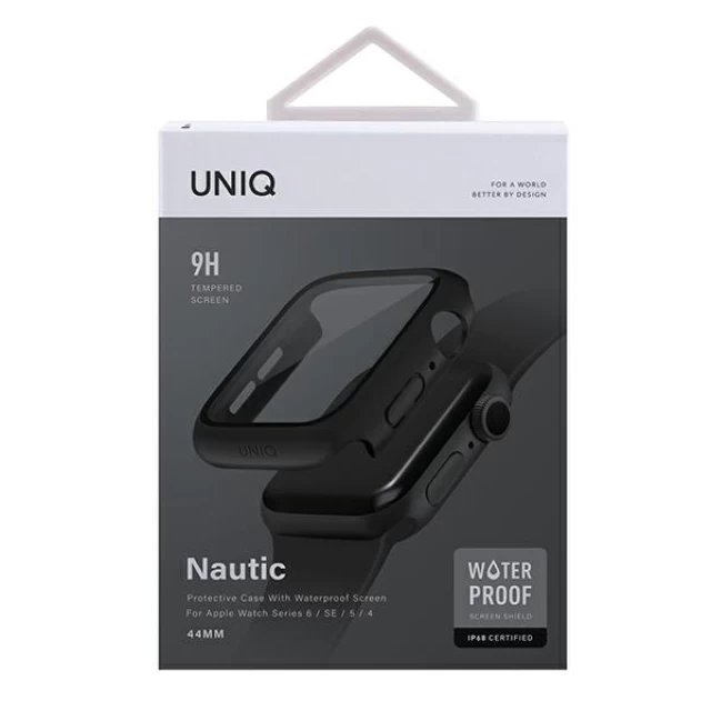Чехол Uniq Nautic для Apple Watch 4 | 5 | 6 | SE 44 mm Black (UNIQ-44MM-NAUBLK)