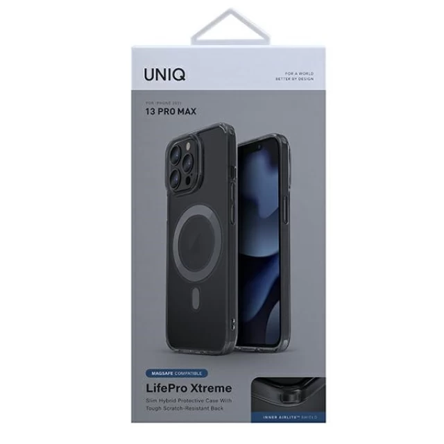 Чохол Uniq LifePro Xtreme для iPhone 13 Pro Max Smoke with MagSafe (UNIQ-IP6.7HYB(2021)-LPRXMSMK)