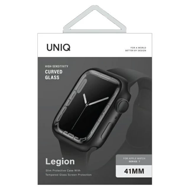 Чехол UNIQ Legion для Apple Watch 41 mm Black (UNIQ-41MM-LEGNBLK)