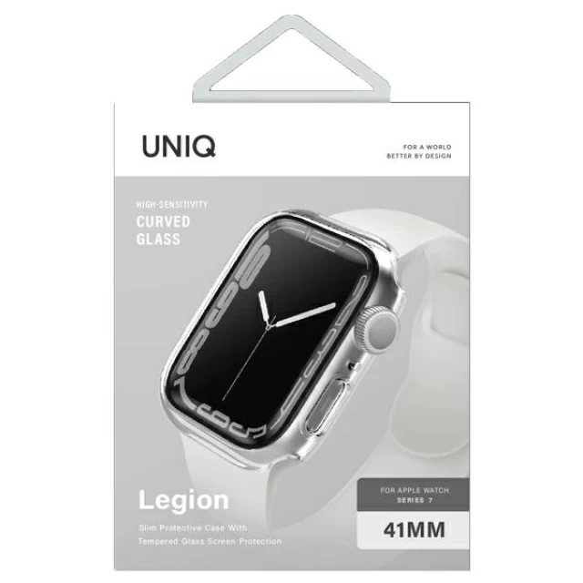 Чехол UNIQ Legion для Apple Watch 41 mm Crystal Clear (UNIQ-41MM-LEGNCLR)