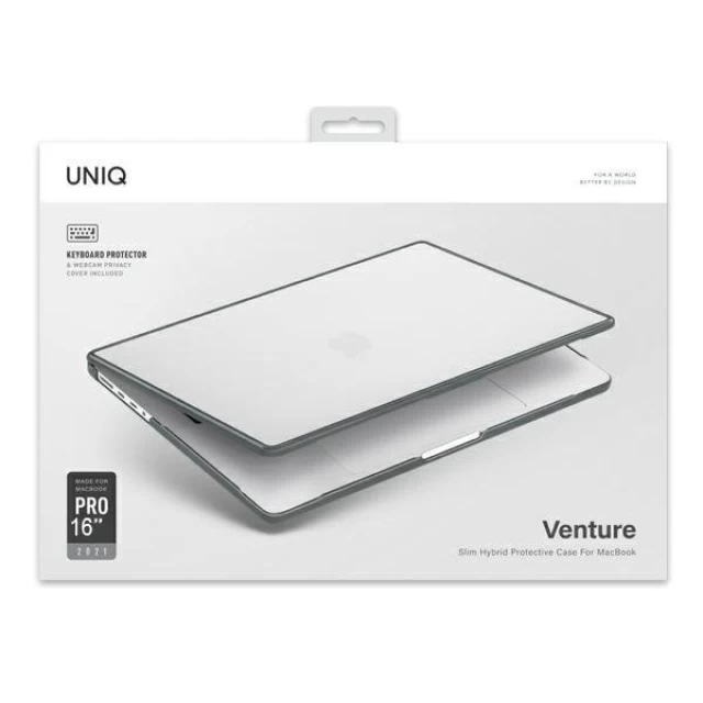 Чохол Uniq Venture для MacBook Pro 16 (2021) Charcoal Frost Grey (UNIQ-MP16(2021)-VENFGRY)