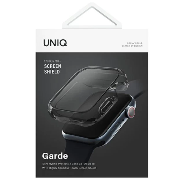 Чехол Uniq Garde для Apple Watch 7 | 8 41 mm Smoked Grey (UNIQ-41MM-GARSMK)