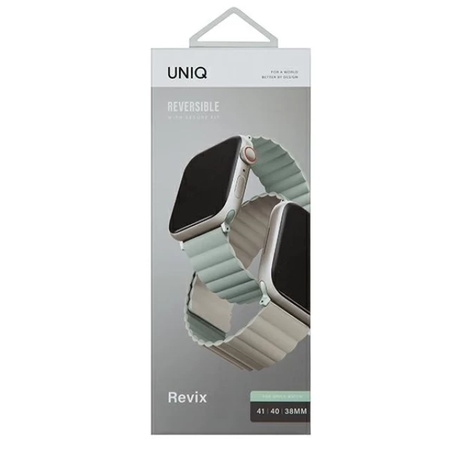 Ремешок Uniq Revix для Apple Watch 41 | 40 | 38 mm Sage Beige (UNIQ-41MM-REVSAGBEG)