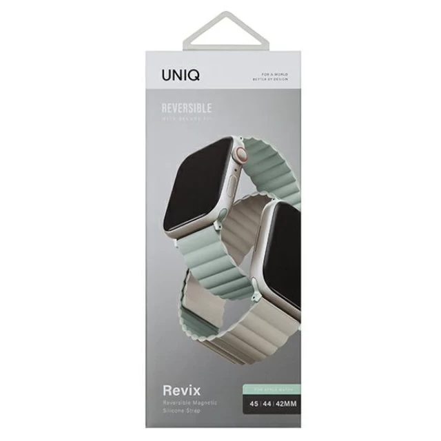 Ремешок Uniq Revix для Apple Watch 49 | 45 | 44 | 42 mm Sage Beige (UNIQ-45MM-REVSAGBEG)