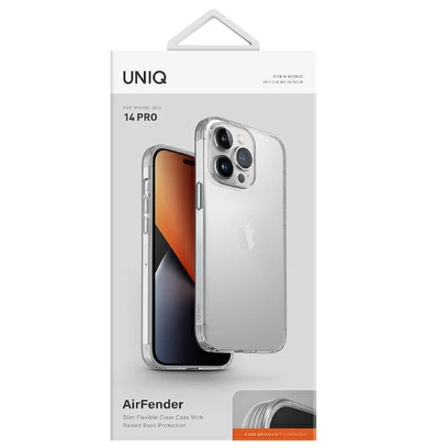 Чехол Uniq Air Fender для iPhone 14 Pro Nude Transparent (UNIQ-IP6.1P(2022)-AIRFNUD)