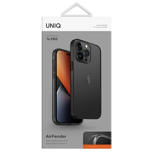 Чехол Uniq Air Fender для iPhone 14 Pro Smoked Grey Tinted (UNIQ-IP6.1P(2022)-AIRFGRY)