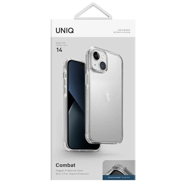 Чехол Uniq Combat для iPhone 14 Crystal (UNIQ-IP6.1(2022)-COMCLR)