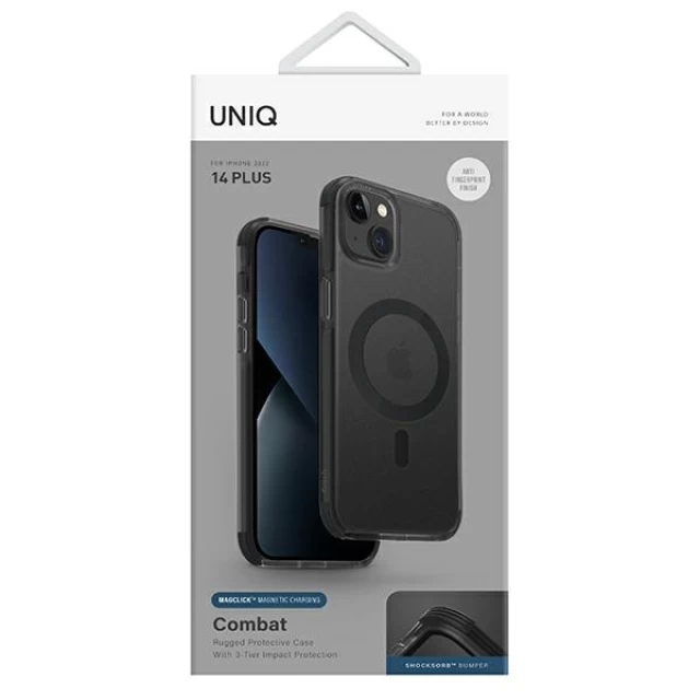 Чохол Uniq Combat для iPhone 14 Plus Charcoal with MagSafe (UNIQ-IP6.7M(2022)-COMAFMCHR)