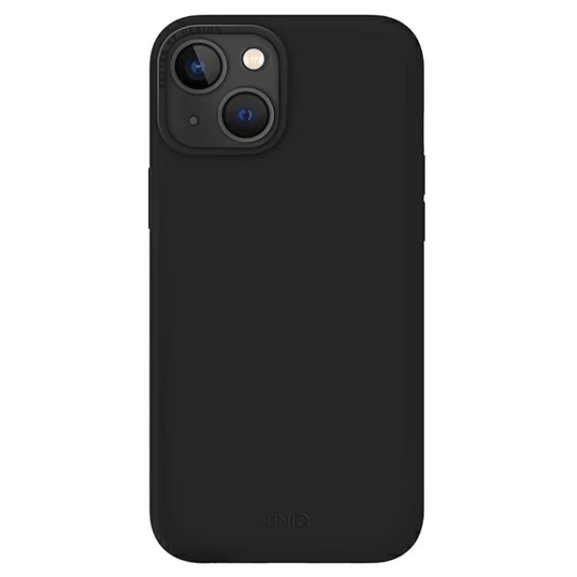 Чехол Uniq Lino для iPhone 14 Midnight Black (UNIQ-IP6.1(2022)-LINOBLK)