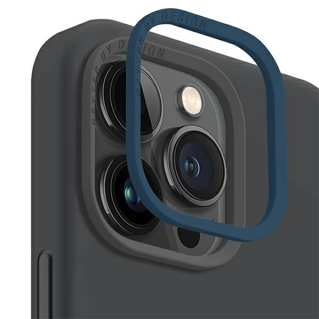 Чохол Uniq Lino Hue для iPhone 14 Charcoal Grey with MagSafe (UNIQ-IP6.1(2022)-LINOHMGRY)