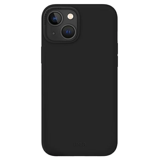 Чохол Uniq Lino для iPhone 14 Plus Midnight Black (UNIQ-IP6.7M(2022)-LINOBLK)