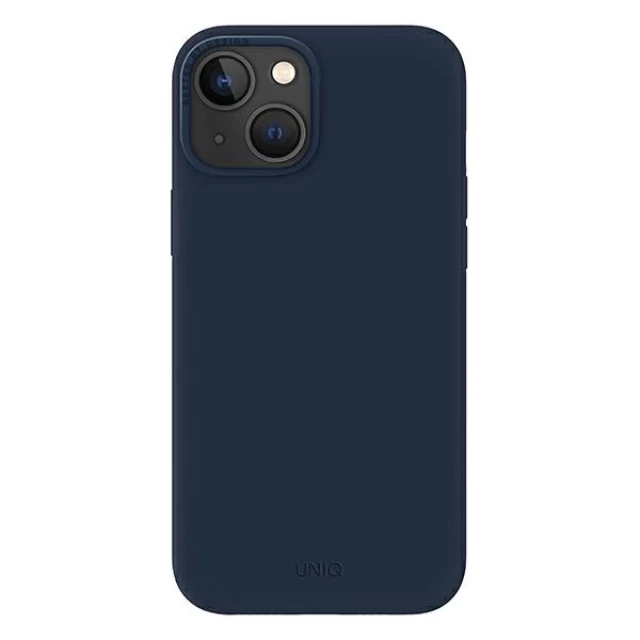 Чохол Uniq Lino для iPhone 14 Plus Marine Blue (UNIQ-IP6.7M(2022)-LINOBLU)