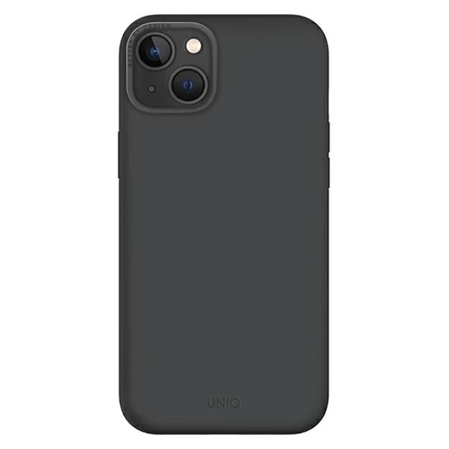 Чохол Uniq Lino Hue для iPhone 14 Plus Charcoal Grey with MagSafe (UNIQ-IP6.7M(2022)-LINOHMGRY)