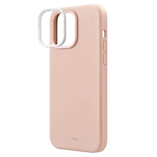 Чехол Uniq Lino для iPhone 14 Pro Max Blush Pink (UNIQ-IP6.7PM(2022)-LINOPNK)