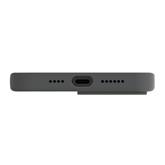 Чохол Uniq Lino Hue для iPhone 14 Pro Max Charcoal Grey with MagSafe (UNIQ-IP6.7PM(2022)-LINOHMGRY)