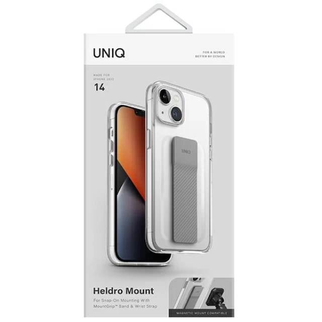 Чохол Uniq Heldro Mount для iPhone 14 Lucent Clear (UNIQ-IP6.1(2022)-HELMCLR)