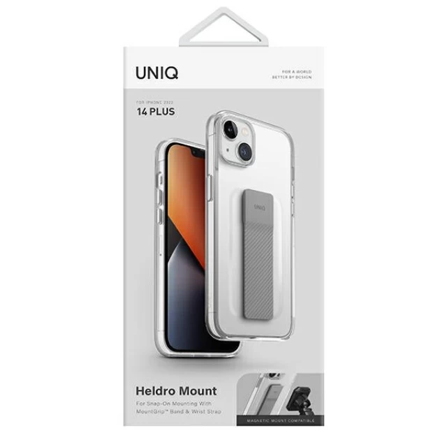 Чехол Uniq Heldro Mount для iPhone 14 Plus Lucent Clear (UNIQ-IP6.7M(2022)-HELMCLR)