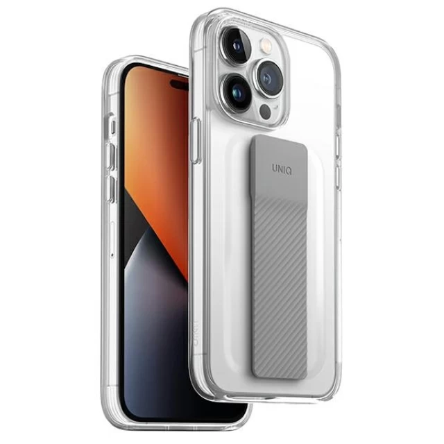 Чехол Uniq Heldro Mount для iPhone 14 Pro Lucent Clear (UNIQ-IP6.1P(2022)-HELMCLR)