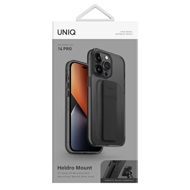 Чохол Uniq Heldro Mount для iPhone 14 Pro Vapour Smoke (UNIQ-IP6.1P(2022)-HELMSMK)