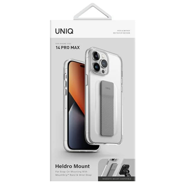 Чохол Uniq Heldro Mount для iPhone 14 Pro Max Lucent Clear (UNIQ-IP6.7PM(2022)-HELMCLR)