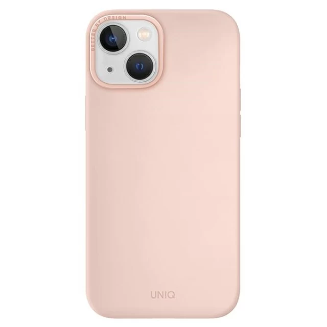 Чехол Uniq Lino Hue для iPhone 14 Plus Blush Pink with MagSafe (UNIQ-IP6.7M(2022)-LINOHMPNK)