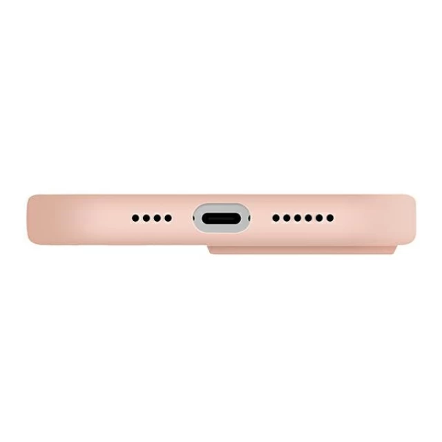 Чехол Uniq Lino Hue для iPhone 14 Pro Blush Pink with MagSafe (UNIQ-IP6.1P(2022)-LINOHMPNK)