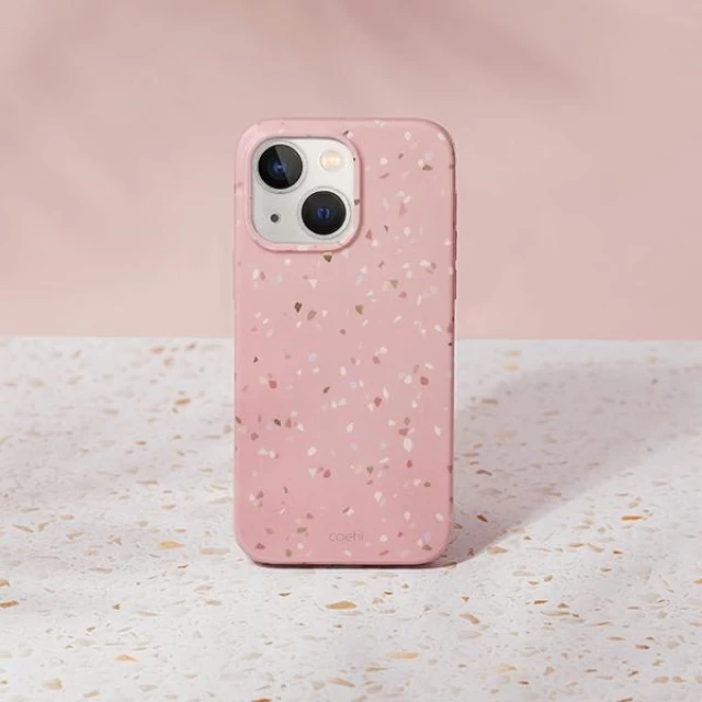 Чохол Uniq Coehl Terrazzo для iPhone 14 Coral Pink (UNIQ-IP6.1(2022)-TEZCPK)