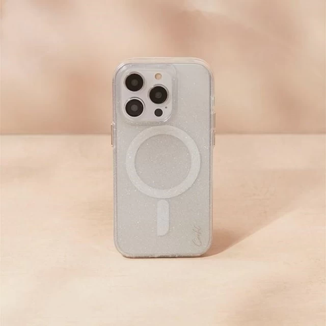 Чехол Uniq Coehl Lumino для iPhone 14 Pro Sparkling Silver with MagSafe (UNIQ-IP6.1P(2022)-LUMSSIL)