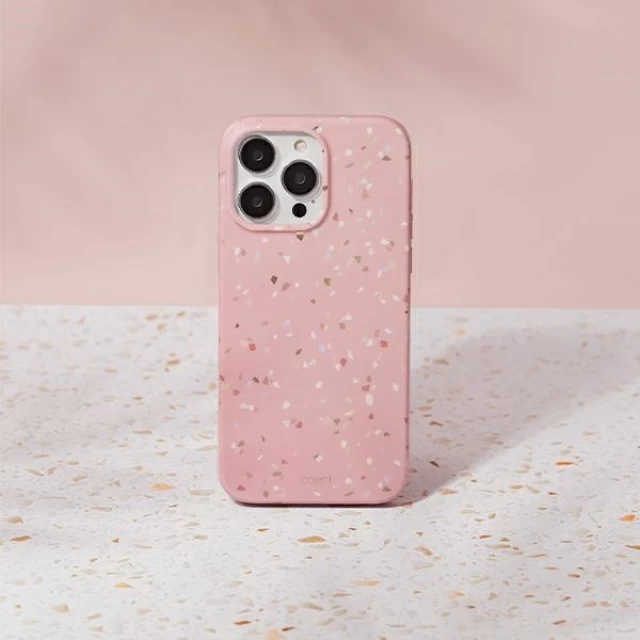 Чохол Uniq Coehl Terrazzo для iPhone 14 Pro Max Coral Pink (UNIQ-IP6.7PM(2022)-TEZCPK)