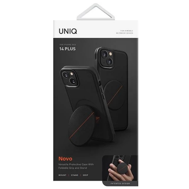 Чохол Uniq Novo для iPhone 14 Plus Midnight Black (UNIQ-IP6.7M(2022)-NOVOBLK)