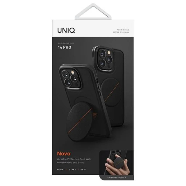 Чохол Uniq Novo для iPhone 14 Pro Midnight Black (UNIQ-IP6.1P(2022)-NOVOBLK)
