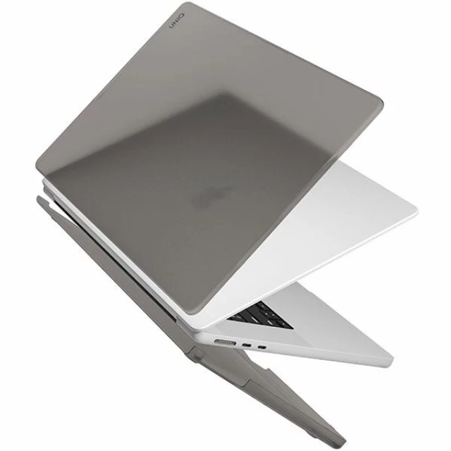 Чехол Uniq Claro для MacBook Air 13 (2022) Smoke Grey (UNIQ-MA13(2022)-CLAROMGRY)