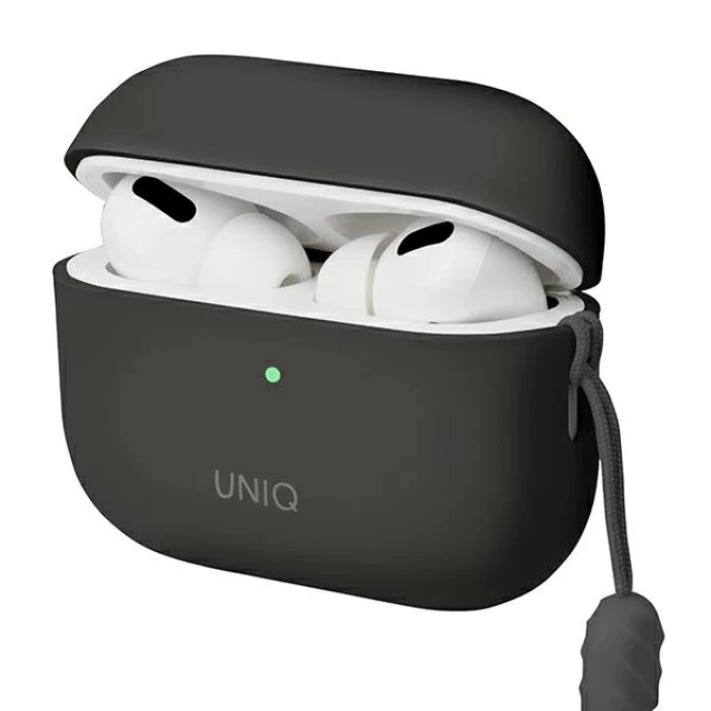 Чехол для наушников Uniq Lino для AirPods Pro 2 Ash Grey (UNIQ-AIRPODSPRO2-LINOGRY)