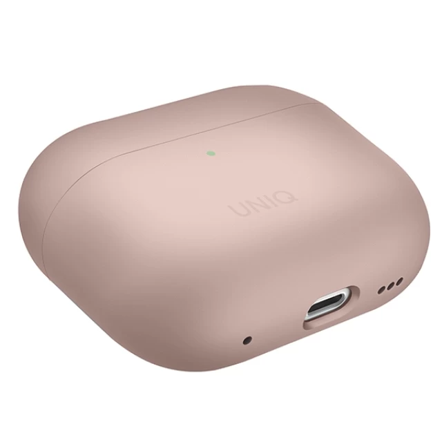 Чохол для навушників Uniq Lino для AirPods Pro 2 Blush Pink (UNIQ-AIRPODSPRO2-LINOPNK)