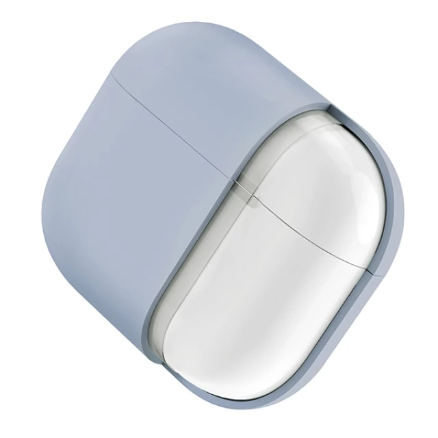 Чохол для навушників Uniq Lino для AirPods Pro 2 Arctic Blue (UNIQ-AIRPODSPRO2-LINOABLU)