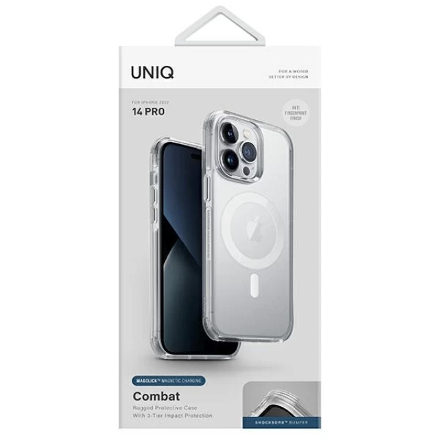 Чохол Uniq Combat для iPhone 14 Pro Satin Clear with MagSafe (UNIQ-IP6.1P(2022)-COMAFMSCL)