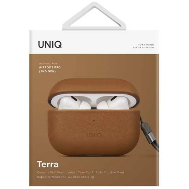 Чохол Uniq Terra для AirPods Pro 2 Toffee Brown (UNIQ-AIRPODSPRO2-TERTBWN)