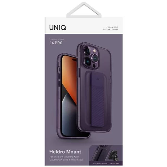 Чохол Uniq Heldro Mount для iPhone 14 Pro Fig Purple (UNIQ-IP6.1P(2022)-HELMPUR)