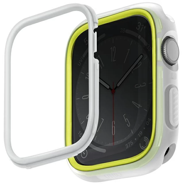 Чехол UNIQ Moduo для Apple Watch 44 | 45 mm Lime White (UNIQ-45MM-MDFLIMWHT)
