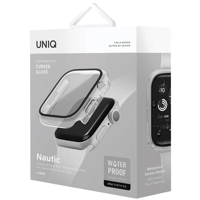 Чехол UNIQ Nautic для Apple Watch 41 mm Dove Clear (UNIQ-41MM-NAUCLR)