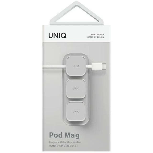 Органайзер для кабеля UNIQ Pod Mag Chalk Grey (UNIQ-POD-GREY)