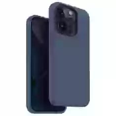 Чехол Uniq Lino Hue для iPhone 15 Pro Navy Blue with MagSafe (Uniq-IP6.1P(2023)-LINOHMBLU)
