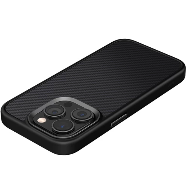 Чехол Uniq Keva для iPhone 15 Pro Carbon Black with MagSafe (Uniq-IP6.1P(2023)-KEVAMBLK)